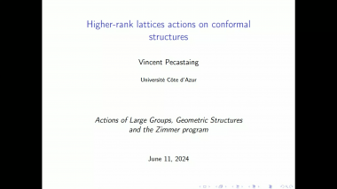 Higher-rank lattices actions on conformal structures