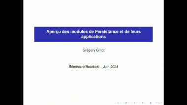[1225] Un aperçu des modules de persistance et de leurs applications
