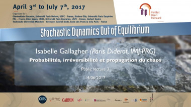 Probabilités, Irréversibilité et Propagation du chaos