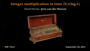General audience presentation - Integer multiplication in time $O(n \log n)$