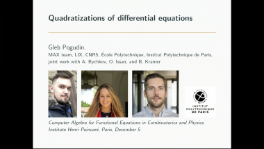 Quadratizations of differential equations
