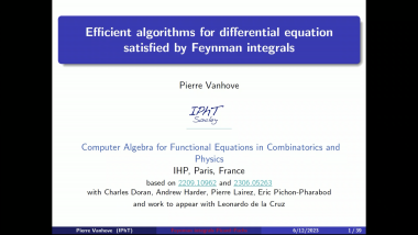 Efficient algorithms for differential equations satisfied by Feynman integrals - Part 1