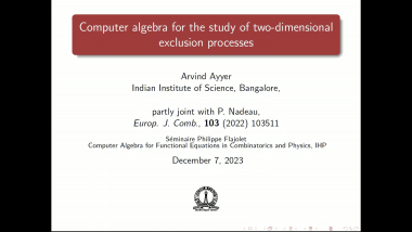Computer algebra for the study of two-dimensional exclusion processes