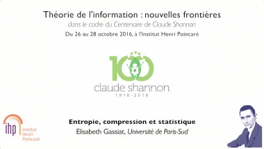 Entropie, compression et statistique