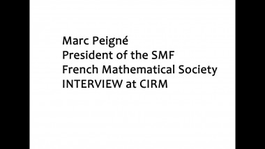 Interview at CIRM: Marc Peigné