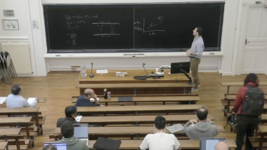 Rayleigh-Benard on a logarithmic lattice