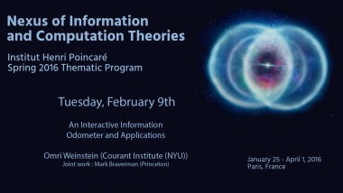 An Interactive Information Odometer and Applications