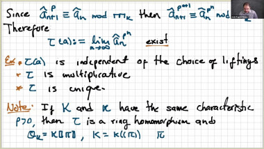 p-adic Galois Representations (part 3/4)