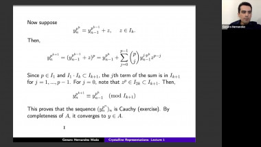 Cristalline representations (part 1/4)