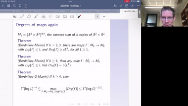 Lipschitz constant and degree of mappings