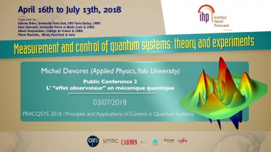Public Conference 2 - M. Devoret,  The "observer effect" in quantum mechanic