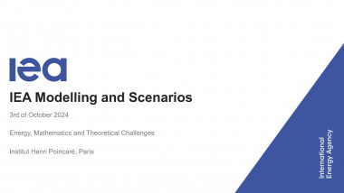 IEA Modelling and Scenarios