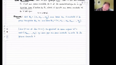 Théorie de la représentation des groupes finis (8/26)