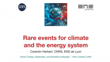 Rare events for climate and the energy system