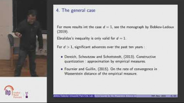 Some bounds for the Wasserstein distance between the empirical measure and the marginal distibution of a sequence of i.i.d. random variables