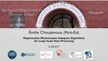 Majorization-Minimization Subspace Algorithms for Large Scale Data Processing