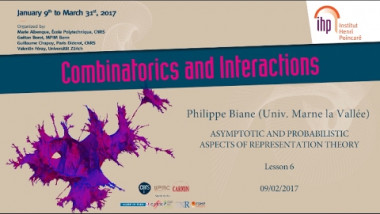 Asymptotic and Probabilistic Aspects of Representation Theory 6/8