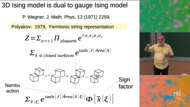 Three dimensional Ising model as a non-critical string theory