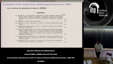 Des géométries étatsuniennes à partir de l'étude de l'AMS