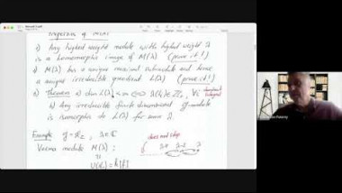 "Representations of Lie Algebras" (part 2/3)
