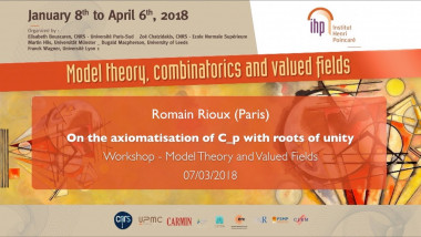 On the axiomatisation of C_p with roots of unity.