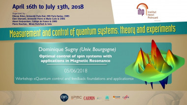 Optimal control of spin systems with applications in Magnetic Resonance