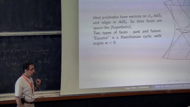 Anti-de Sitter geometry and polyhedra inscribed in quadrics