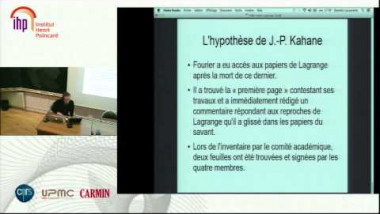 Lagrange et l'historiographie des mathématiques : XIXe siècle versus XVIIIe siècle ?
