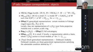 Parallel transport for Higgs bundles over p-adic curves