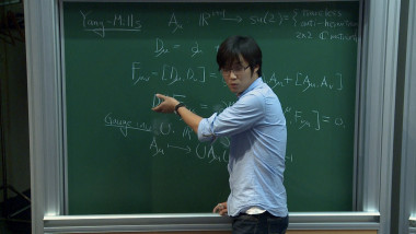 Global regularity and scattering for energy critical geometric wave equations