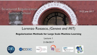 Regularization Methods for Large Scale Machine Learning 1