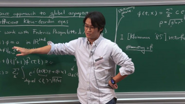 A Physical-space Approach to Global Asymptotics for Variable-coefficient Klein-Gordon Equations