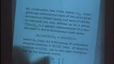 Matrice CKM et invariant spectral en géométrie riemannienne
