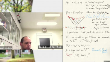 Limit shapes from skew Howe duality