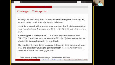 Drinfeld's lemma for F -isocrystals