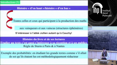 SHM - Pratiques d’éditions en mathématiques au XIXe siècle