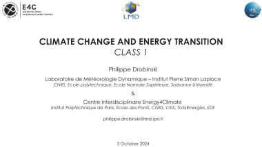 Climate change and energy transition