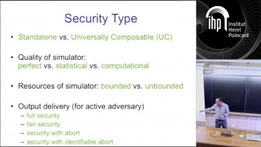 Secure Multiparty Computation II - 2/2