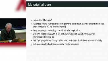 Some remarks about machine learning and (un)natural proving