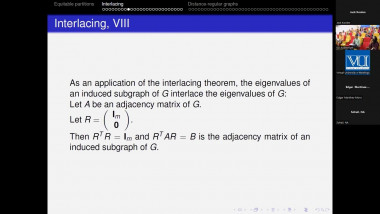 Some topics in spectral graph theory (3/4)