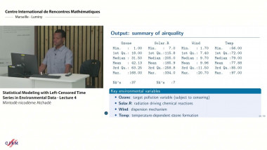 Statistical Modeling with Left-Censored Time Series in Environmental Data  (4/4)