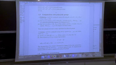 Computational group theory, cohomology of groups and topological methods 1