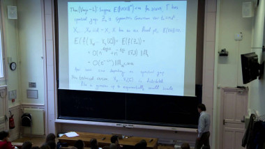 Spectral gap, random walks on Euclidean isometry groups, and self-similar measures.