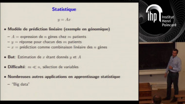 [1117] Parcimonie et systèmes linéaires sous-déterminés