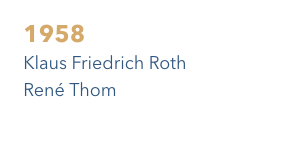 Fields medallists - 1958