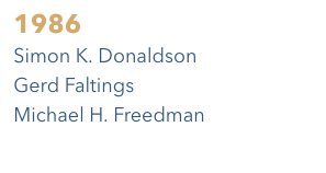 Fields medallists - 1986