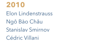 Fields medallists - 2010