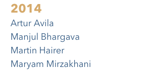 Fields medallists - 2014