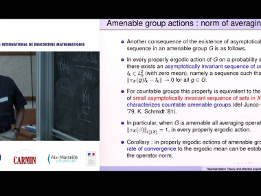 Group representations in dynamical systems and geometry / Représentations des groupes en géométrie et dynamique