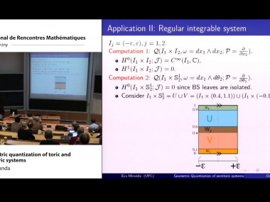 International workshop on geometric quantization and applications / Colloque international "Quantification géométrique et applications"